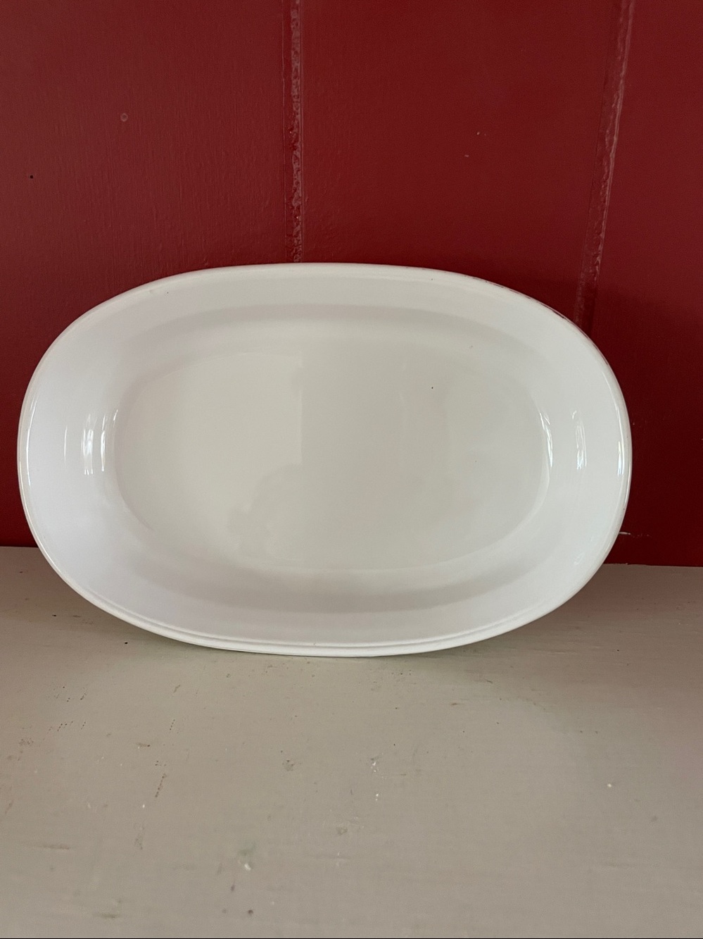 Corning White Ceramic Oval small Baking Dish - Picture 3 of 6